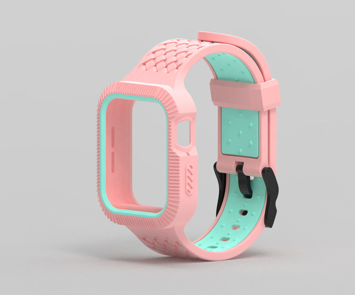 Compatible with Apple, Suitable for Iwatch 4th generation two-color silicone strap