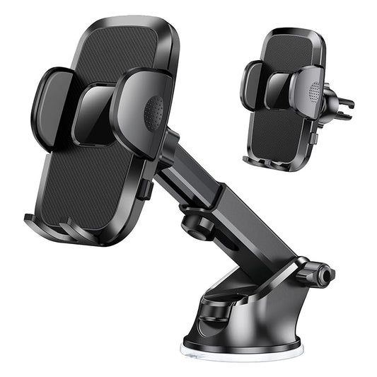 Phone Mount For Car, 4 In 1 Universal Car Phone Holder Mount For Dashboard Air Vent, Super Suction