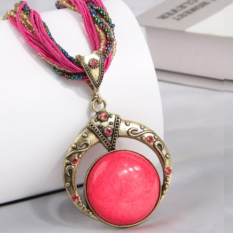 Fine Rice-Grain Elegant Ladies Necklace