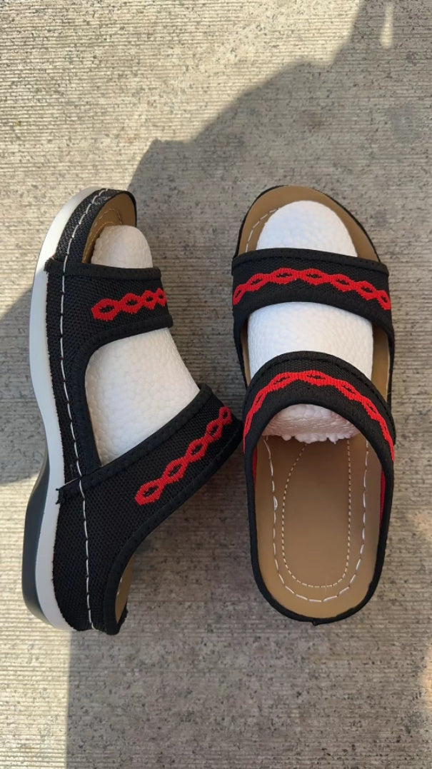 Women's Sandals Retro Wedge Slippers Outdoor Summer