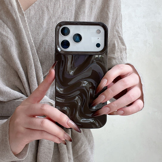 Korean-style Simple Ins Three-dimensional Water Ripple Soft Shell