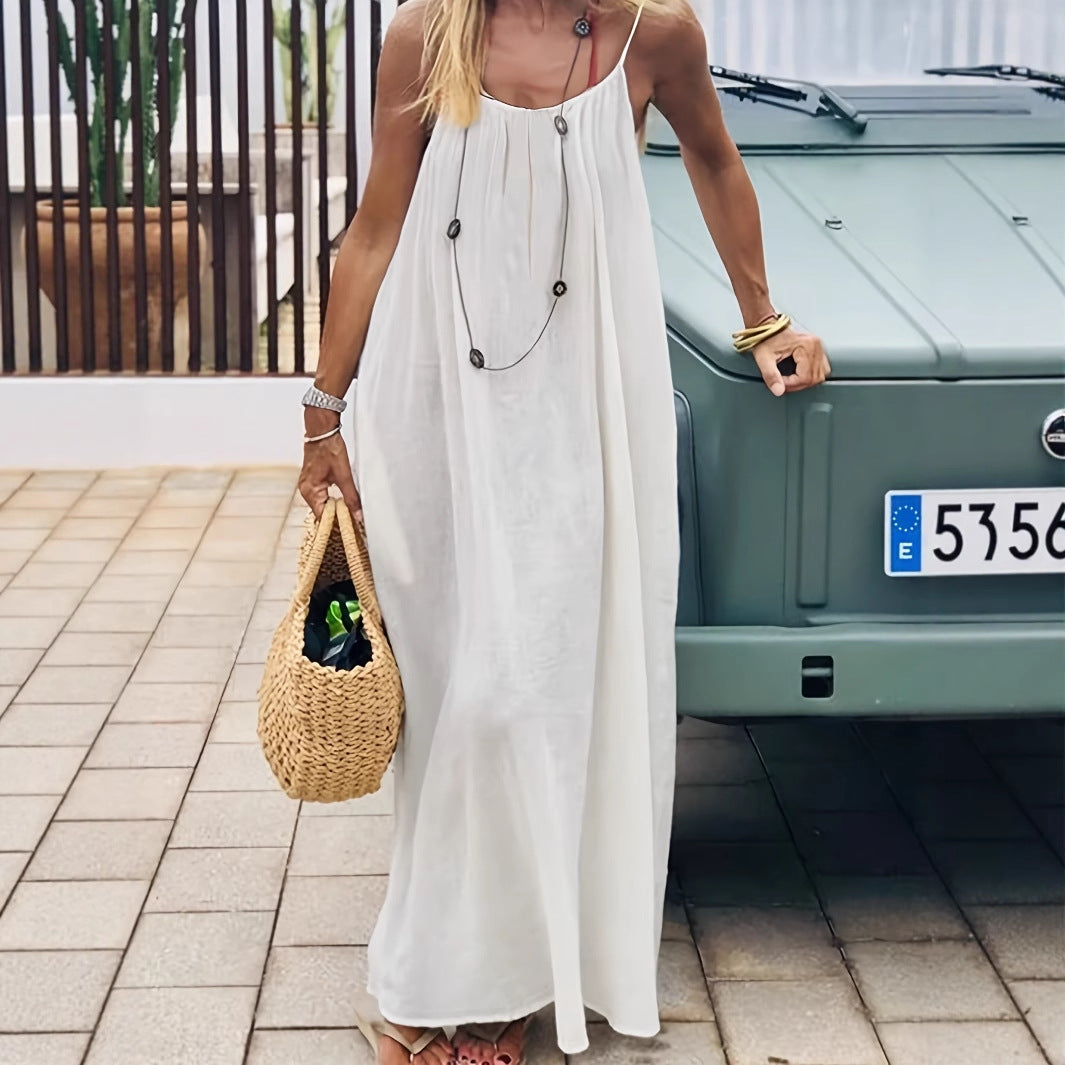 Backless Loose Long Home Wear Dress