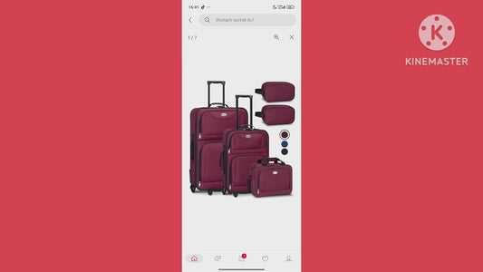 Trolleyset Athen
2 Rollen, (5-teilig), 2 Trolley, 1 Umhängetasche, 2 Kosmetiktaschen